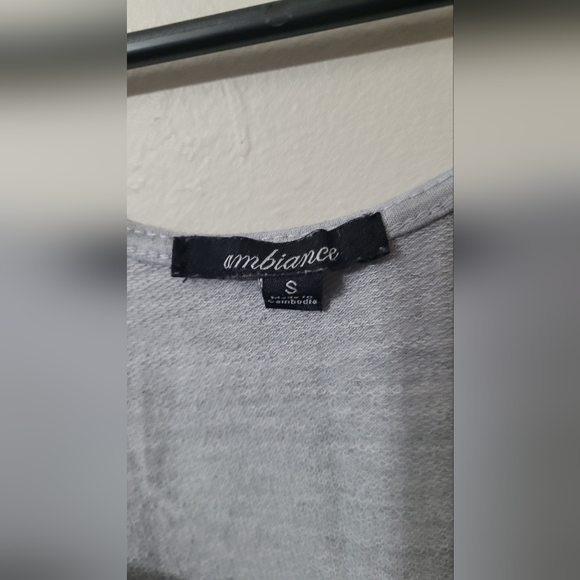 Ladies small Ambiance grey tank romper with pockets gray - Picture 5 of 6